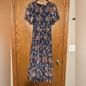 Baltic Born Navy Floral Maxi Dress